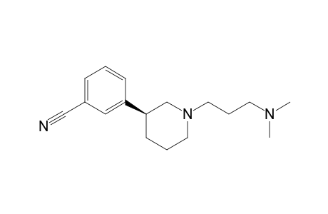 3-[(3S)-1-[3-(dimethylamino)propyl]-3-piperidinyl]benzonitrile