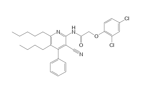 N-(5-butyl-3-cyano-6-pentyl-4-phenyl-2-pyridinyl)-2-(2,4-dichlorophenoxy)acetamide