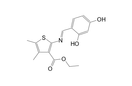 ethyl 2-{[(E)-(2,4-dihydroxyphenyl)methylidene]amino}-4,5-dimethyl-3-thiophenecarboxylate