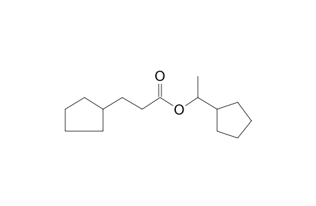 1-Cyclopentylethyl 3-cyclopentylpropanoate