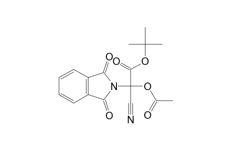 2H-Isoindole-2-acetic acid, .alpha.-(acetyloxy)-.alpha.-cyano-1,3-dihydro-1,3-dioxo-, 1,1-dimethylethyl ester, (.+-.)-