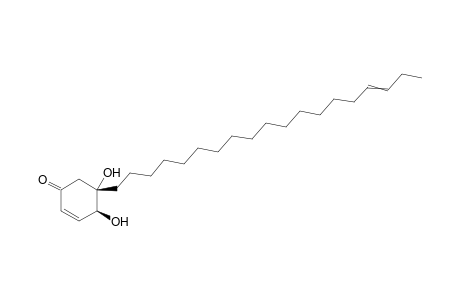 5-[16-Nonadecenyl]-4S,5S-dihydroxy-2-cyclohexenone