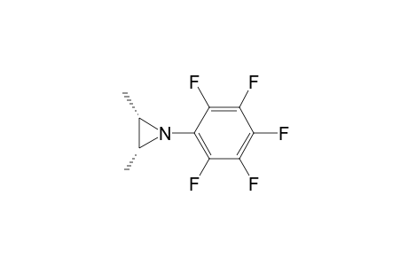 Aziridine, 2,3-dimethyl-1-(pentafluorophenyl)-, cis-