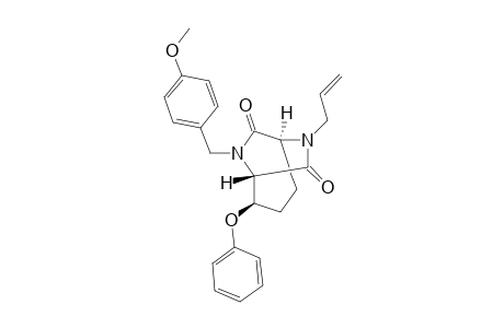 (+)-(1S,2R,5S)-6-Allyl-8-(4-methoxybenzyl)-2-phenoxy-6,8-diazabicyclo[3.2.2]nonane-7,9-dione