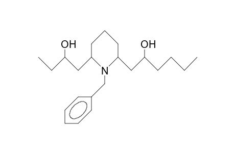 N-Benzyl-2-(2-hydroxy-butyl)-6-(2-hydroxy-hexyl)-piperidine