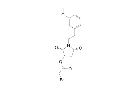 (S)-3-(2'-Bromoacetoxy)-1-[2'-(3"-methoxyphenyl)ethyl]pyrrolidine-2,5-dione