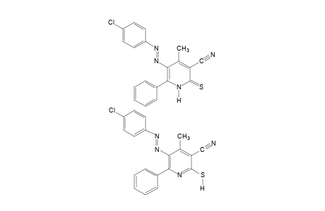 5-[(p-CHLOROPHENYL)AZO]-1,2-DIHYDRO-4-METHYL-6-PHENYL-2-THIOXONICOTINONITRILE