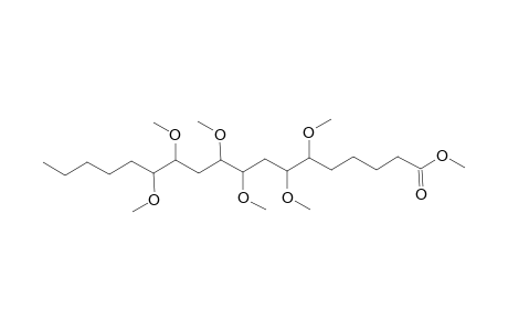 Octadecanoic acid, 6,7,9,10,12,13-hexamethoxy-, methyl ester