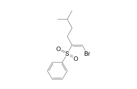 (Z)-2-(Benzenesulfonyl)-5-methyl-1-bromo-1-hexene