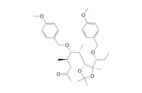 2-Heptanone, 5-[(4-methoxyphenyl)methoxy]-6-[5-[1-[(4-methoxyphenyl)methoxy]propyl]-2,2,5-trimethyl-1,3-dioxolan-4-yl]-4-methyl-, [4R-[4.alpha.(4R*,5S*,6S*),5.beta.(R*)]]-