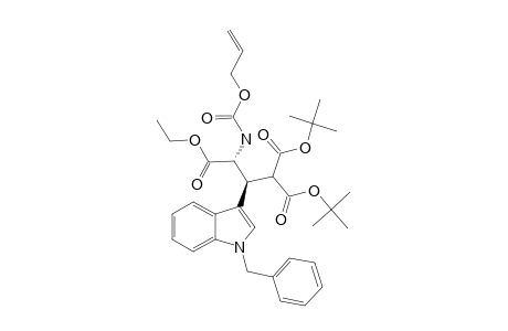 1,1-ditert-butyl 3-ethyl (2S,3R)-3-(allyloxycarbonylamino)-2-[1-(benzyl)indol-3-yl]propane-1,1,3-tricarboxylate