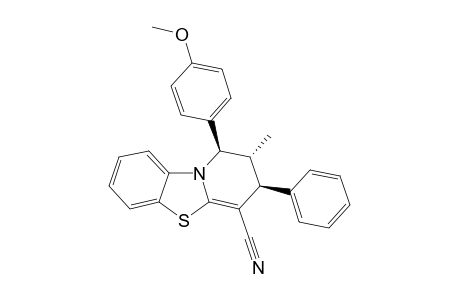 (1R*,2R*,3S*)-1-(4-Methoyphenyl)-2-methyl-3-phenyl-2,3-dihydro-1H-pyrido[2,1-b]benzothiazole-4-carbonitrile
