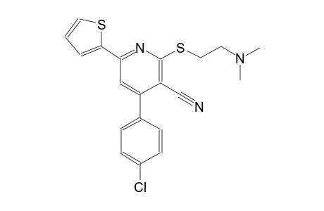 3-pyridinecarbonitrile, 4-(4-chlorophenyl)-2-[[2-(dimethylamino)ethyl]thio]-6-(2-thienyl)-