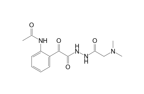 2'-{[2-(N,N-dimethylglycyl)hydrazino]glyoxyloyl}acetanilide