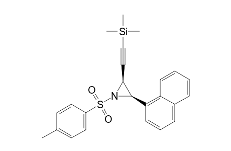 Trimethyl-[2-[(2S,3R)-1-(4-methylphenyl)sulfonyl-3-(1-naphthalenyl)-2-aziridinyl]ethynyl]silane