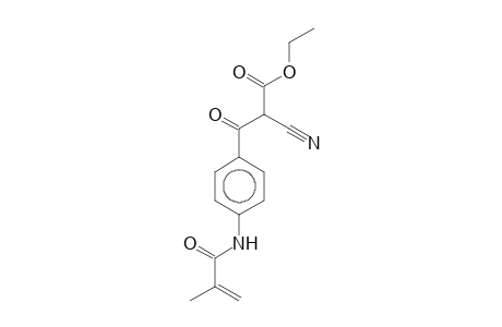 Ethyl 2-cyano-3-(4-isopropenylcarboxamidophenyl)-2-oxopropionate
