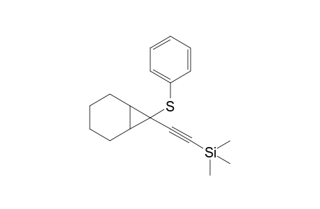 trimethyl-[2-(7-phenylsulfanyl-7-bicyclo[4.1.0]heptanyl)ethynyl]silane