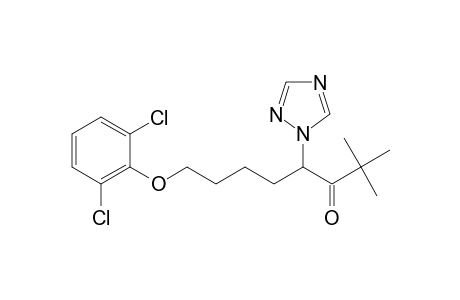 3-Octanone, 8-(2,6-dichlorophenoxy)-2,2-dimethyl-4-(1H-1,2,4-triazol-1-yl)-