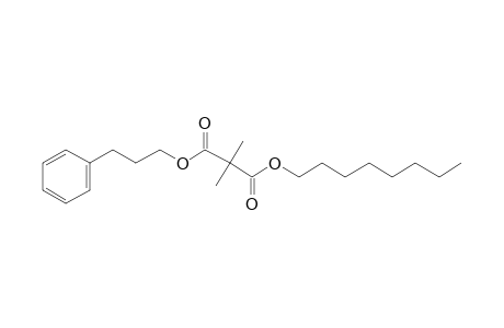 Dimethylmalonic acid, octyl 3-phenylpropyl ester