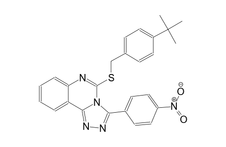 [1,2,4]triazolo[4,3-c]quinazoline, 5-[[[4-(1,1-dimethylethyl)phenyl]methyl]thio]-3-(4-nitrophenyl)-