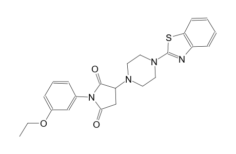 3-[4-(1,3-benzothiazol-2-yl)-1-piperazinyl]-1-(3-ethoxyphenyl)-2,5-pyrrolidinedione