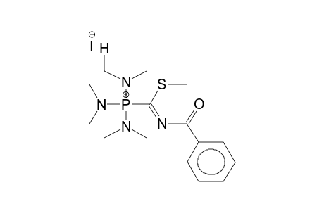 TRIS(DIMETHYLAMINO)-N-BENZOYL-S-METHYLIMIDOTHIOCARBONYLPHOSPHONIUMIODIDE
