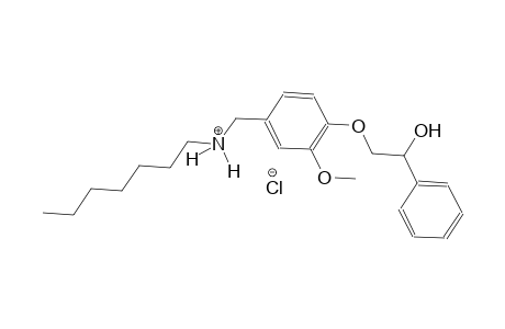 N-[4-(2-hydroxy-2-phenylethoxy)-3-methoxybenzyl]-1-heptanaminium chloride
