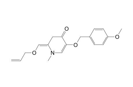 2-[(Allyloxy)methylene]-5-[(p-methoxybenzyl)oxy]-1-methyl-4-pyridone