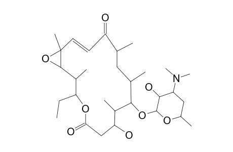 (14E)-9-(4-dimethylamino-3-hydroxy-6-methyl-tetrahydropyran-2-yl)oxy-3-ethyl-7-hydroxy-2,8,10,12,16-pentamethyl-4,17-dioxabicyclo[14.1.0]heptadec-14-ene-5,13-quinone