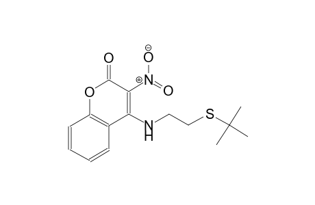 2H-1-benzopyran-2-one, 4-[[2-[(1,1-dimethylethyl)thio]ethyl]amino]-3-nitro-
