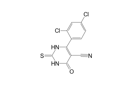 6-(2,4-Dichlorophenyl)-4-oxo-2-thioxo-1,2,3,4-tetrahydro-5-pyrimidinecarbonitrile