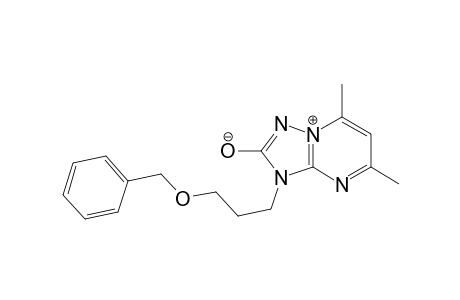 [1,2,4]Triazolo[1,5-a]pyrimidinium, 1,2-dihydro-5,7-dimethyl-2-oxo-3-[3-(phenylmethoxy)propyl]-, hydroxide, inner salt