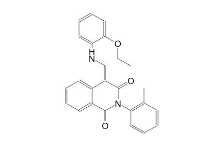1,3(2H,4H)-isoquinolinedione, 4-[[(2-ethoxyphenyl)amino]methylene]-2-(2-methylphenyl)-, (4E)-