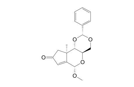 METHYL_4,6-BENZYLIDENE-2,3-DIDEOXY-3-C-METHYL-3,2-C-(2'-OXYPROPAN-1'-YL3'-YLIDENE)-ALPHA-D-ARABINO-HEXOPYRANOSIDE