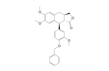 (+/-)-(3A-R,9-S,9A-R)-9-(4-BENYLOXY-3-METHOXYPHENYL)-6,7-DIMETHOXY-3A,4,9,9A-TETRAHYDRONAPHTHO-[2.3-C]-FURAN-1-(3-H)-ONE