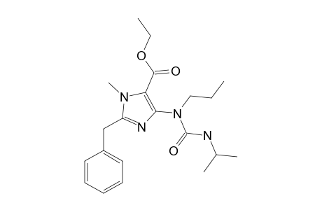 2-(benzyl)-5-(isopropylcarbamoyl-propyl-amino)-3-methyl-imidazole-4-carboxylic acid ethyl ester