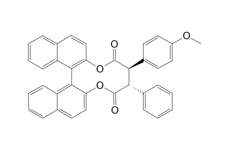 (-)-(Ra,2R,3R)-2-(4-methoxyphenyl)-3-phenylsuccinic acid [1,1']binaphthalenyl-2,2'-diol ester