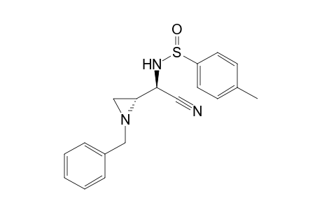 (2R,Ss,.alpha.R)-.alpha.-(p-Touenesulfinylamino)-.alpha.-(1-benzylaziridin-2-yl)acetonitrile