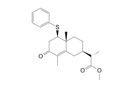 Methyl (11S)-1.beta.-Phenylthio-3-oxo-eudesm-4-en-13-oate