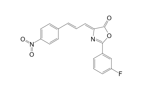 (4Z)-2-(3-fluorophenyl)-4-[(E)-3-(4-nitrophenyl)prop-2-enylidene]-1,3-oxazol-5-one