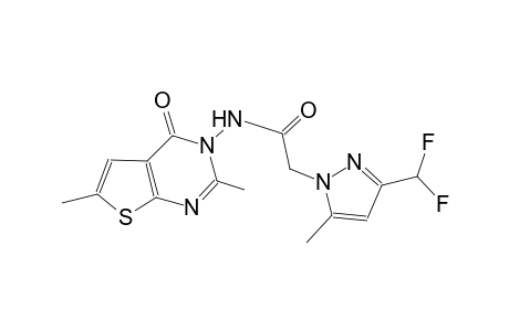 2-[3-(difluoromethyl)-5-methyl-1H-pyrazol-1-yl]-N-(2,6-dimethyl-4-oxothieno[2,3-d]pyrimidin-3(4H)-yl)acetamide