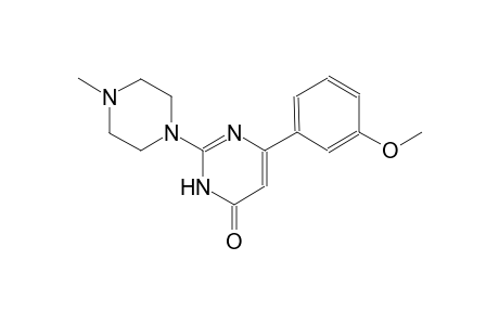 4(3H)-pyrimidinone, 6-(3-methoxyphenyl)-2-(4-methyl-1-piperazinyl)-