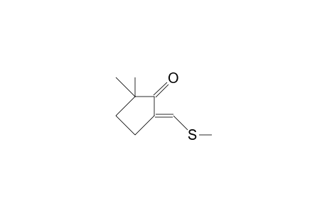 (E)-1-(Methylthio-methylene)-5,5-dimethyl-cyclopentanone