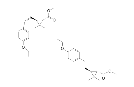 METHYL-(1S,3S)-3-[2-(4-ETHOXYPHENYL)-ETHEN-1-YL]-2,2-DIMETHYLCYCLOPROPANE-1-CARBOXYLATE;MIXTURE