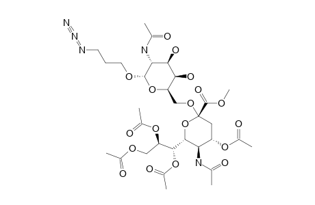 #22B;3-AZIDOPROPYL-[METHYL-4,7,8,9-TETRA-O-ACETYL-3,5-DIDEOXY-5-ACETAMIDO-D-GLYCERO-D-GALACTO-NON-2-ULOPYRANOSYL]-ONATE-(2->6)-O-2-ACETAMIDO-2-DEOXY-D-GALACTOP