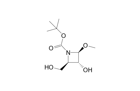 (2R,3R,4S)-3-hydroxy-2-(hydroxymethyl)-4-methoxy-1-azetidinecarboxylic acid tert-butyl ester