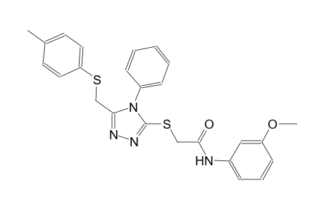 acetamide, N-(3-methoxyphenyl)-2-[[5-[[(4-methylphenyl)thio]methyl]-4-phenyl-4H-1,2,4-triazol-3-yl]thio]-