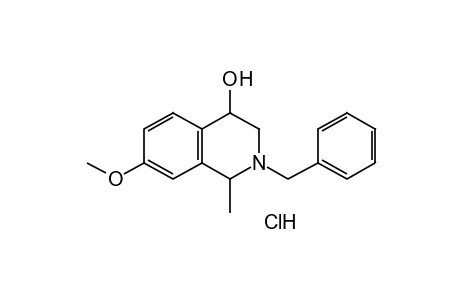 2-BENZYL-7-METHOXY-1-METHYL-1,2,3,4-TETRAHYDRO-4-ISOQUINOLINOL, HYDROCHLORIDE