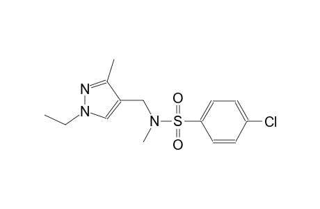 benzenesulfonamide, 4-chloro-N-[(1-ethyl-3-methyl-1H-pyrazol-4-yl)methyl]-N-methyl-