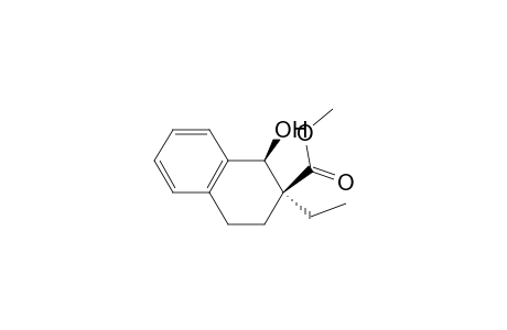 cis-1-Hydroxy-2-ethyl-1.2,3,4-tetrahydronaphthalen-2-carboxylic acid methyl ester